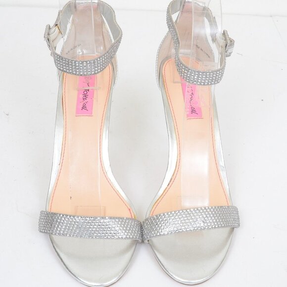 Blue by Betsey Johnson High Heel Sandal Formal Wedding Bridal Size 8 - Picture 6 of 7